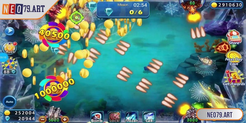 Bắn cá Rùa xanh cung cấp nhiều skill hiệu quả cho mỗi màn đấu